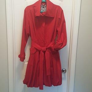 Red Trench Dress/Coat